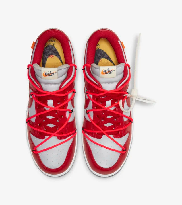 Nike Dunk Low Off-White "University Red" - SnkrsMobb