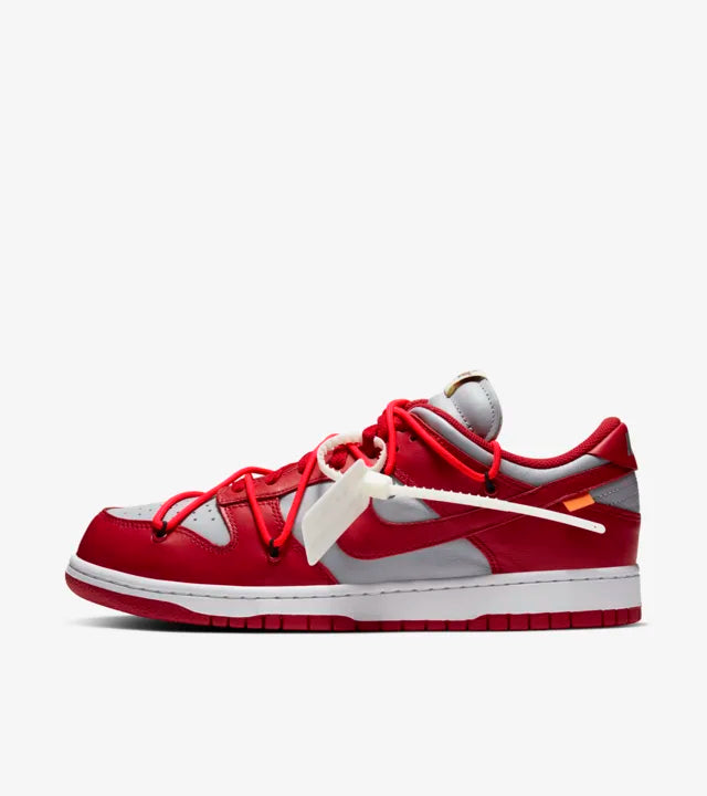 Nike Dunk Low Off-White "University Red" - SnkrsMobb