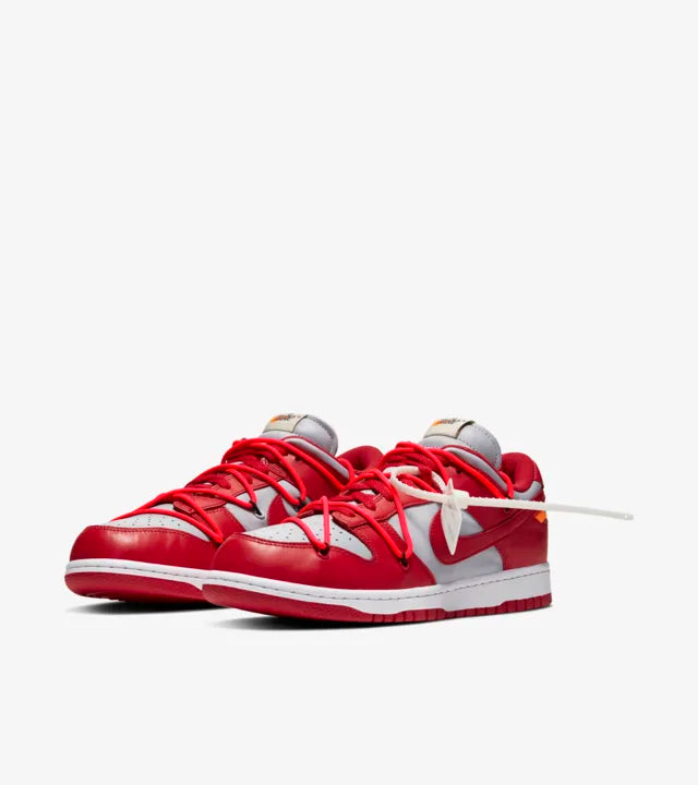Nike Dunk Low Off-White "University Red" - SnkrsMobb